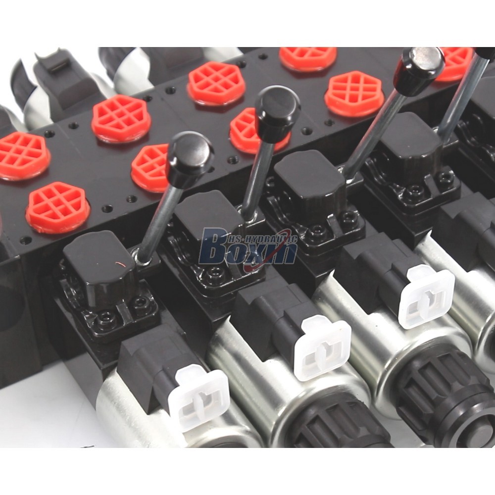 Customized OEM and ODM Services for DCV56 Solenoid 5 Spool Sectional Valve detail image